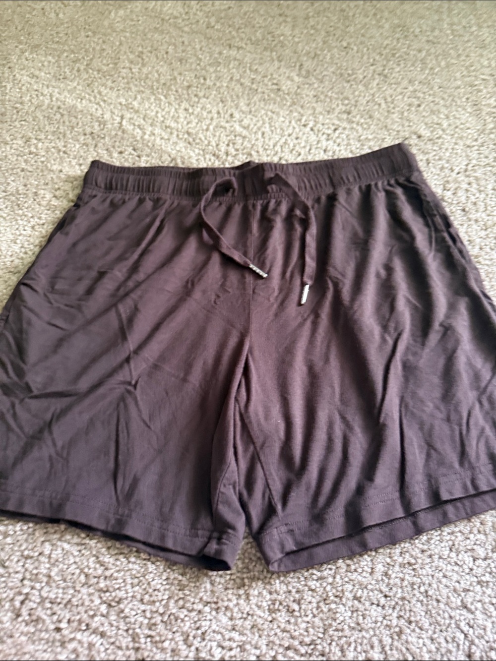 Women’s Athletic Shorts - Brown Drawstring Comfort Shorts